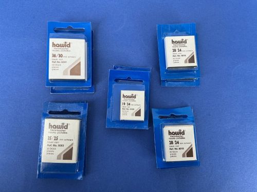 Hawid Klemmtaschen-Zuschnitte Schwarz 10 Packungen- Restposten! Neu