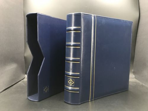 Leuchtturm Ringbinder/ Kassette Blau Optima Classic ungebraucht/ neuwertig