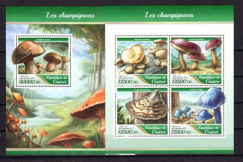 Guinea MiNr. 12535-12538 + Block 2803 postfrisch Pilze