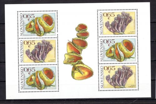 Slowakei MiNr. 824-825 postfrisch Kleinbogen, Pilze