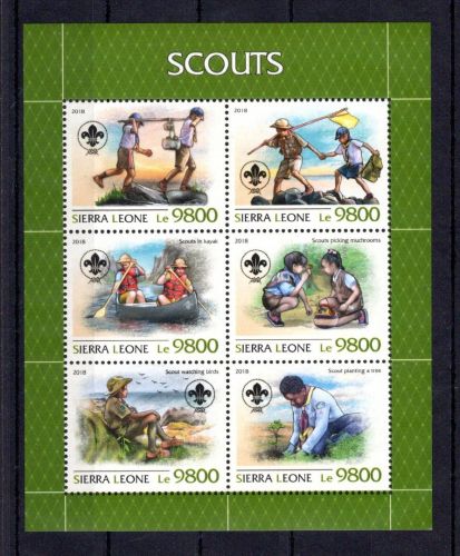 Sierra Leone MiNr. 10276-10281 postfrisch Kleinbogen, Pfadfinder