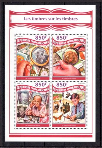 Zentralafr. Republik MiNr. 7420-23 postfrisch Kleinbogen, Marke auf Marke