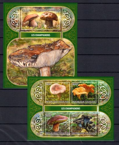 Togo MiNr. 8286-8289 + Block 1468 postfrisch Pilze
