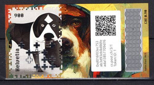Schweiz Cryp.stamp 2023 MiNr. Block 98 postfrisch Hunde