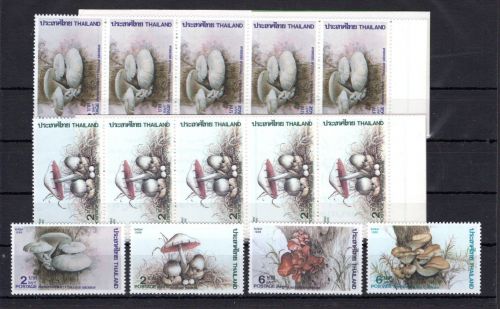 Thailand 2 Markenheftchen mit MiNr. 1183 + 1184 postfrisch Pilze