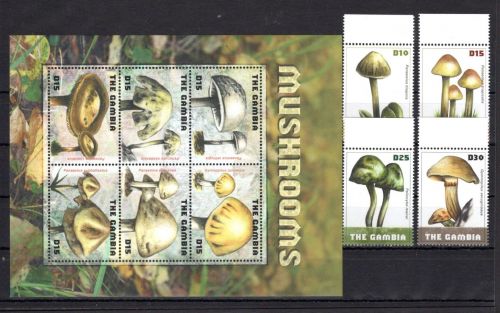 Gambia MiNr. 6141-6150 postfrisch Pilze