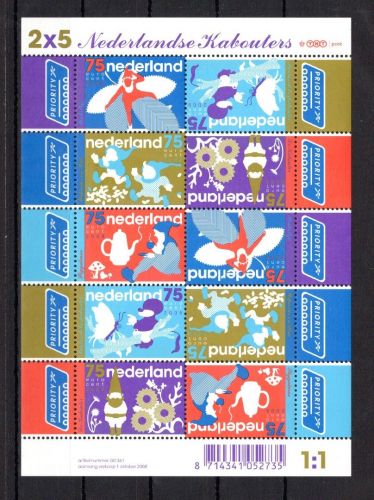 Niederlande MiNr. 2610-2615 postfrisch ZD-Bogen