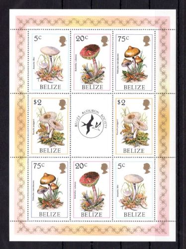 Belize MiNr. 930-933 postfrisch ZD-Bogen, Pilze