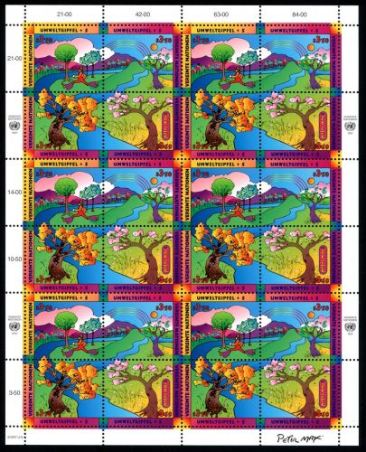 UNO Wien ZD-Bogen MiNr. 226-29 postfrisch Umweltgipfel