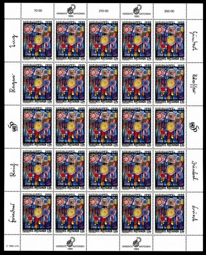 UNO Wien 25er Bogen MiNr. 179 postfrisch Hundertwasser