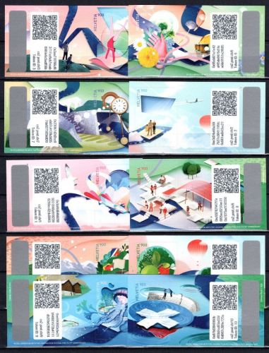 Schweiz Cryp.stamp-Satz 2022 MiNr. Block 83-92 (10 Stück) postfrisch