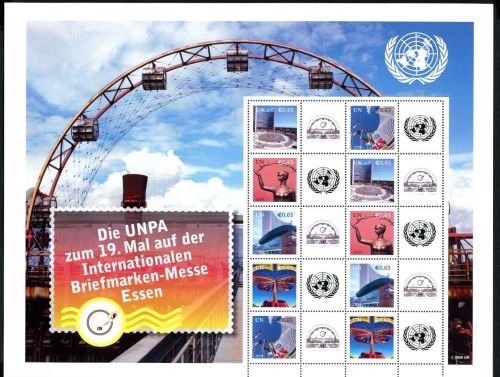 UNO Wien ZD-Bogen MiNr. 592-596 A postfrisch Briefmarkenmesse Essen