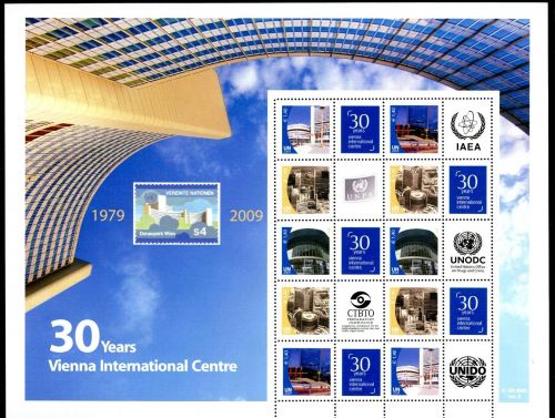 UNO Wien ZD-Bogen C MiNr. 607-611 postfrisch 30 Jahre Wien International