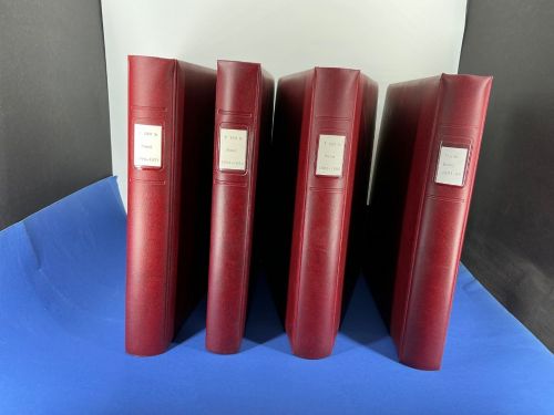 4x Lindner Binder mit Bund Vordrucken 1949-99 neuwertig