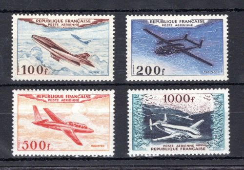 Frankreich MiNr. 987-990 postfrisch Flugzeuge