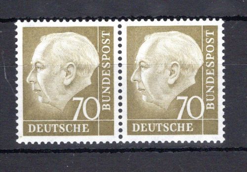 Bund MiNr. 191 postfrisch waag. Paar, ungefaltet