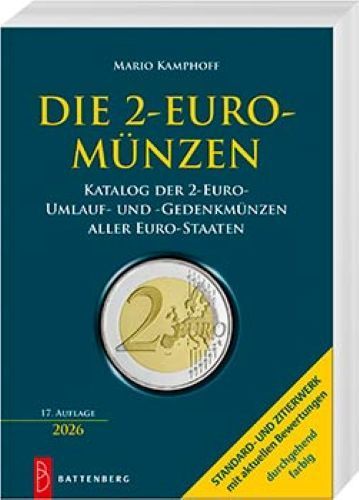 Die 2-Euro-Münzen -Battenberg Verlag 17. Auflage 2026 Neu