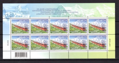 Schweiz Kleinbogen MiNr. 2233 postfrisch Zahnradbahn 2012