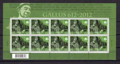 Schweiz Kleinbogen MiNr. 2237 postfrisch Hl. Gallus