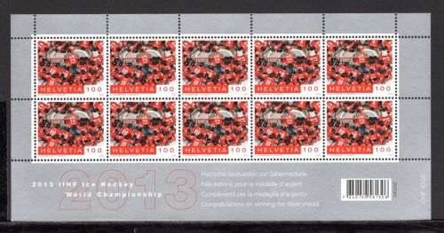 Schweiz Kleinbogen MiNr. 2302 postfrisch Eishockey WM
