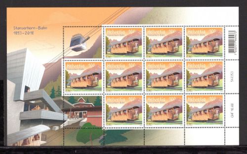 Schweiz Kleinbogen MiNr. 2551 postfrisch Stanserhorn-Bahn