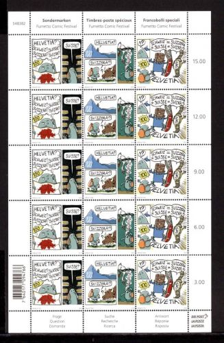 Schweiz ZD-Bogen MiNr. 2591-2593 postfrisch Comicfestival
