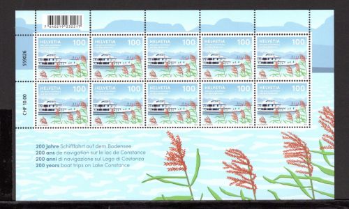 Schweiz Kleinbögen MiNr. 2906 postfrisch Schifffahrt Bodensee