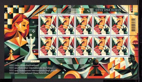 Schweiz Kleinbogen MiNr. 2907 postfrisch Weltschachverband