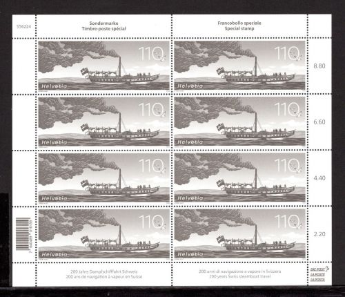 Schweiz Kleinbogen MiNr. 2844 postfrisch Dampfschifffahrt