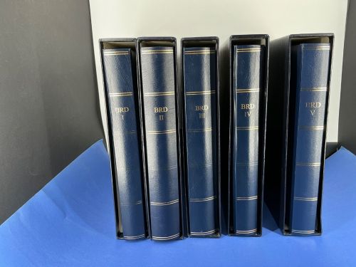 5x Collecta Alben / Kassette / Vordrucke Bund 1949-2013 Blau neuwertig