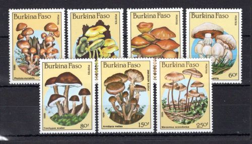 Burkina Faso MiNr. 1054-1060 postfrisch Pilze