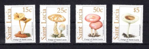 St. Lucia MiNr. 948-951 postfrisch Pilze