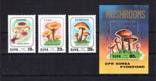 Korea Süd MiNr. 2798-2800 + Block 223 postfrisch Pilze