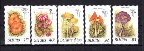 St. Kitts MiNr. 213-217 postfrisch Pilze