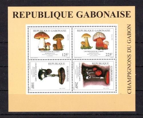 Gabun MiNr. Block 102 postfrisch Pilze