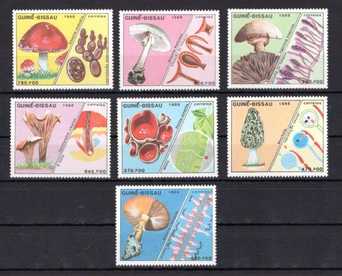 Guinea-Bissau MiNr. 989-995 postfrisch Pilze