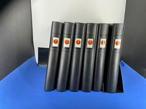 Lindner DDR 1949-1990 Vordrucke in 6 schwarzen Ringbindern neuwertig