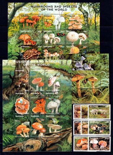 Tansania MiNr. 3081-3106 + Block 414-415 postfrisch Pilze