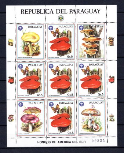 Paraguay Kleinbogen MiNr. 3956 postfrisch Pilze
