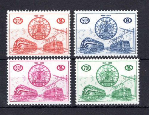 Belgien Eisenbahnpaketmarken MiNr. 321-324 postfrisch