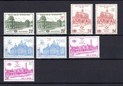 Belgien Postpaketmarken MiNr. 52-59 postfrisch