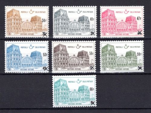 Belgien Postpaketmarken MiNr. 76-82 postfrisch