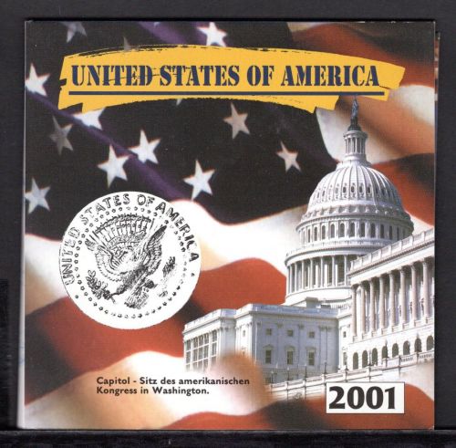 USA 2001 5 Quarter Dollars US-States im Folder ST