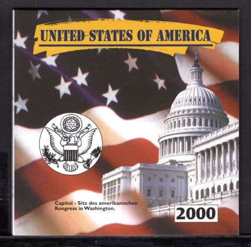 USA 2000 5 Quarter Dollars US-States im Folder ST