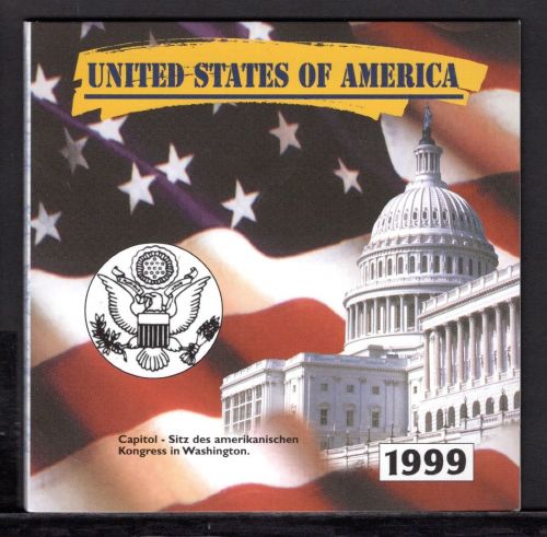 USA 1999 5 Quarter Dollars US-States im Folder ST