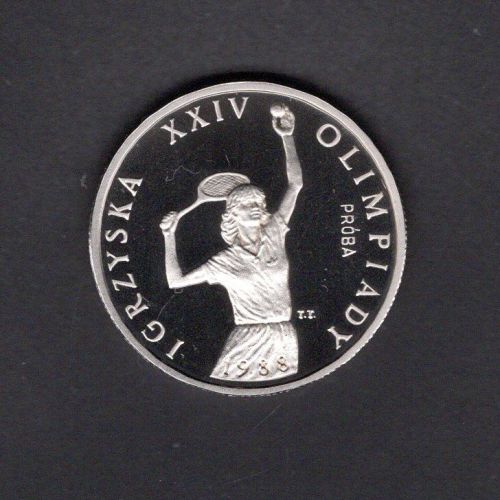 Polen 1987 200 Zlotych Steffi Graf, Olympiade 1988, PROBE! PP