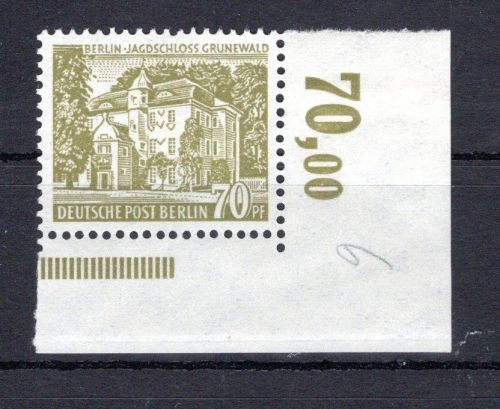 Berlin MiNr. 123 postfrisch Falz im Oberrand