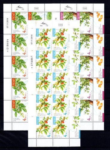 Israel Kleinbögen MiNr. 2550-2552 postfrisch Aromapflanzen, ungefaltet