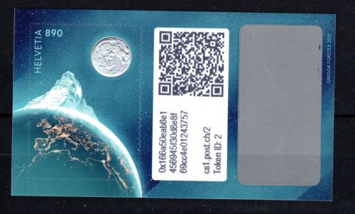 Schweiz Cryp.stamp 2021 MiNr. Block 81 Der Berg 1, Token 2, postfrisch