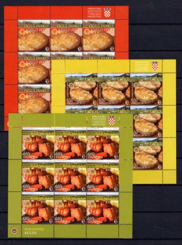Kroatien Kleinbögen MiNr. 1463-1465 postfrisch Lebensmittel